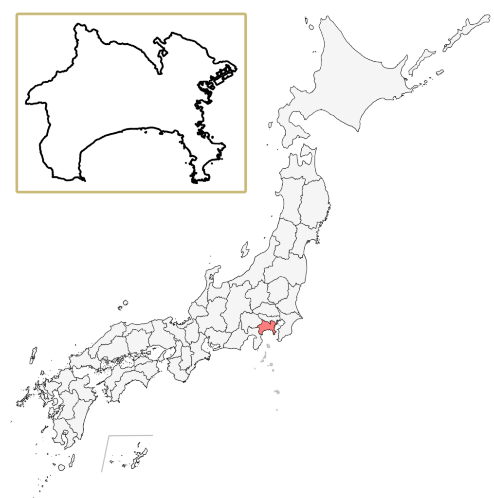 日本 神奈川県 地図