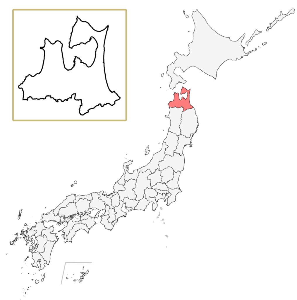 日本 青森県 地図