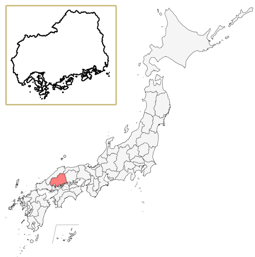 日本 広島県 地図