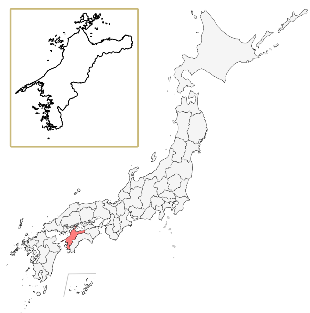 日本 愛媛県 地図