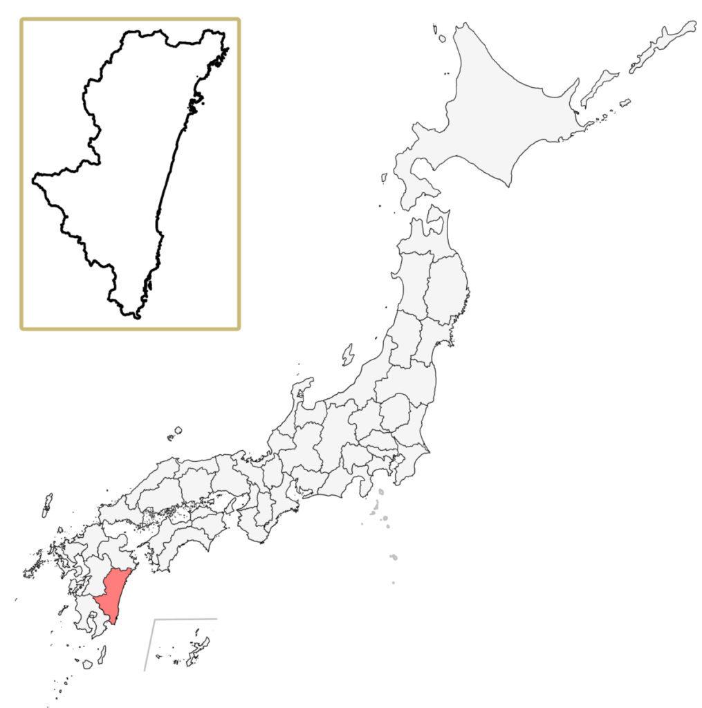 日本 宮崎県 地図