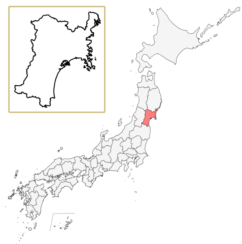 日本 地図 宮城県