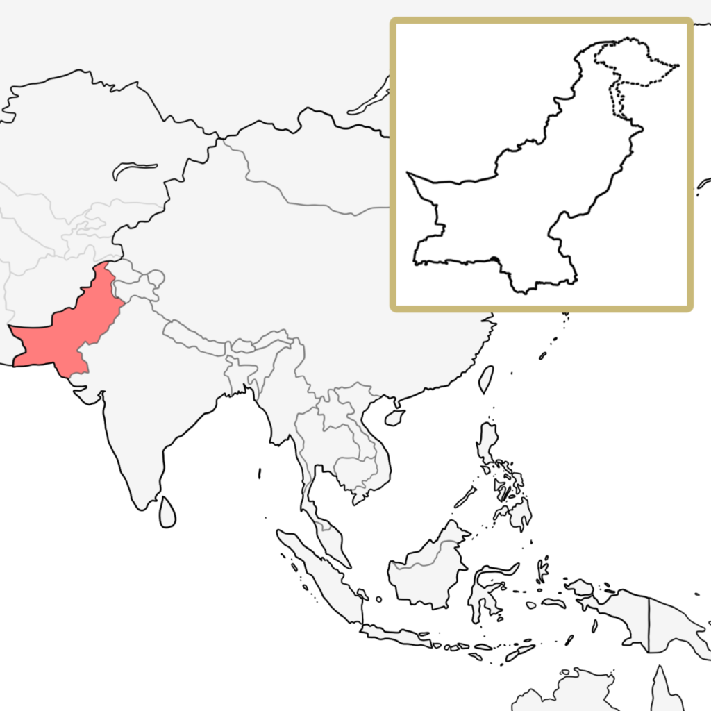アジア パキスタン 地図