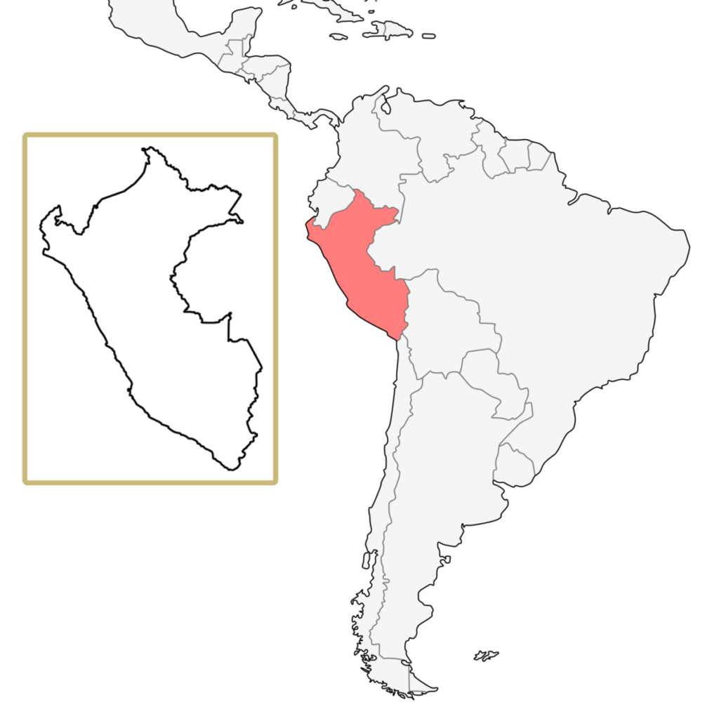 南米 ペルー 地図