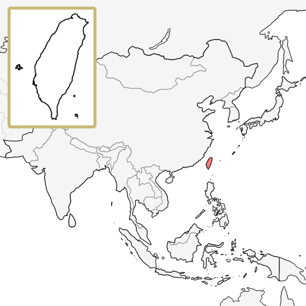 アジア 台湾 地図