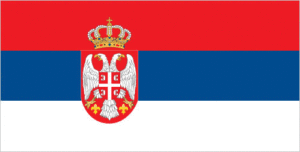セルビア 国旗