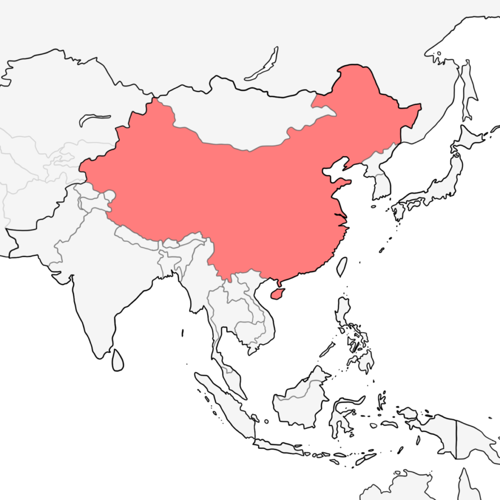 アジア 中国 地図