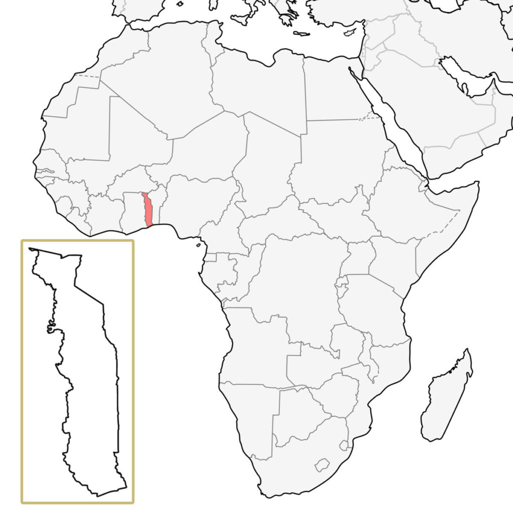 トーゴ アフリカ 地図